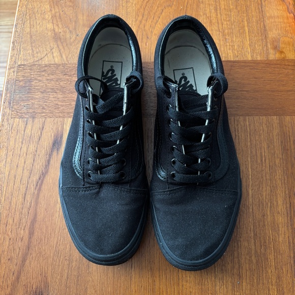 VANS Old Skool Canvas Shoes (Black) - Men’s 8 / Women’s 9.5 - Picture 4 of 7
